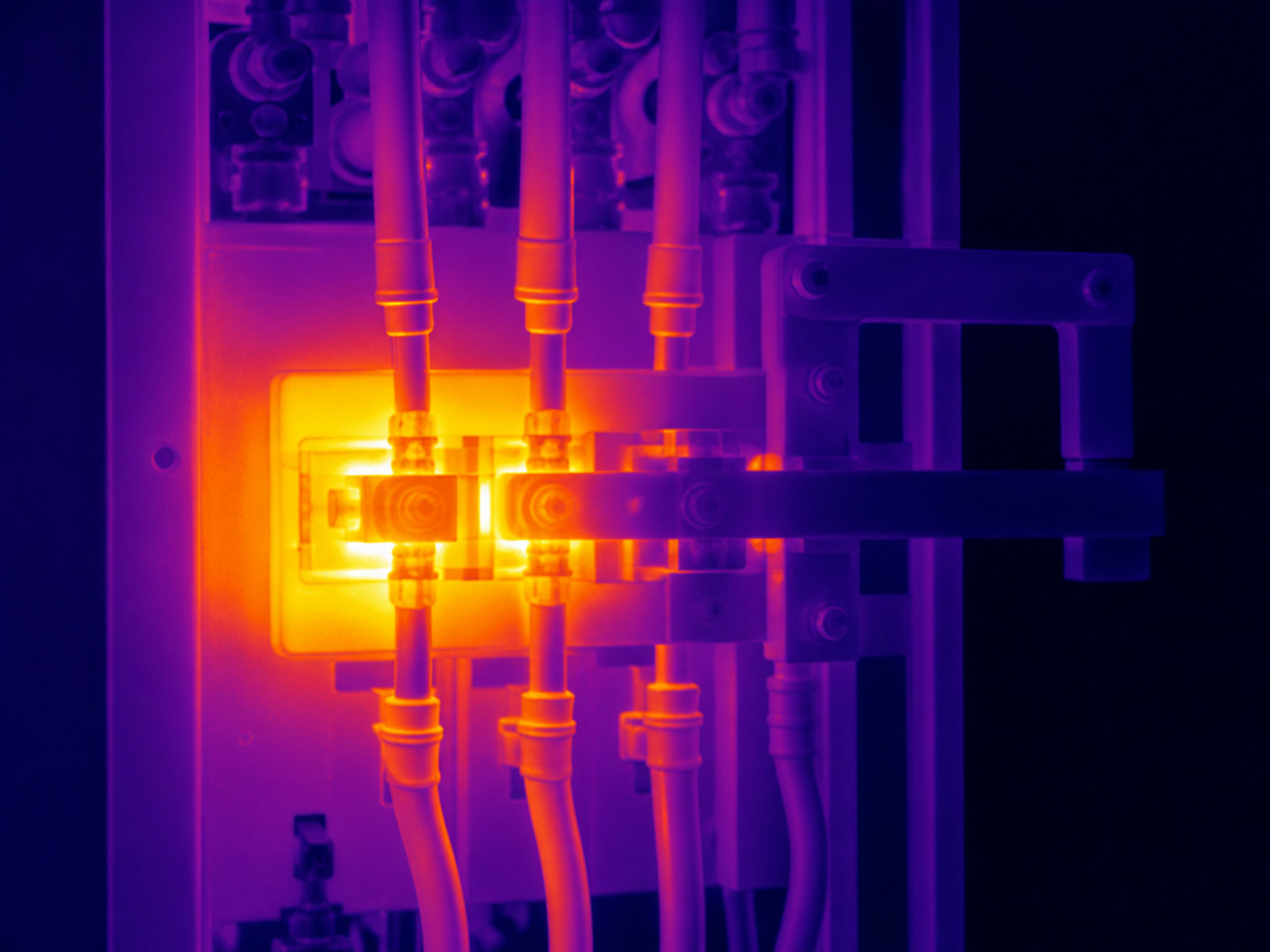Thermal hotspot evidence from an electrical inspection